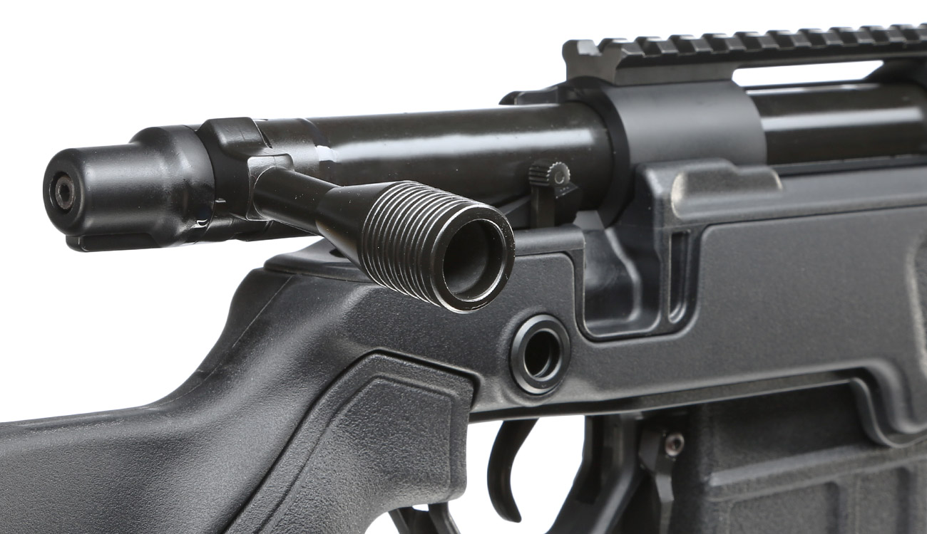 Action Army AAC T10 Bolt Action Snipergewehr Springer 6mm BB schwarz Bild 1