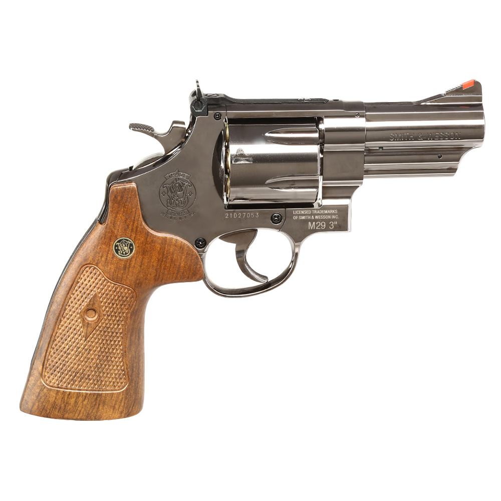Smith & Wesson Model 29 3 Zoll Vollmetall CO2 Revolver 6mm BB Black-Chrome-Finish Bild 1