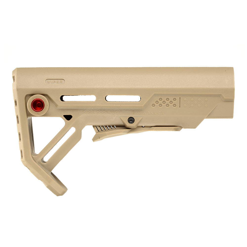 Double Bell M4 Viper Hold Polymer Stock / Schaft Desert Tan Bild 2