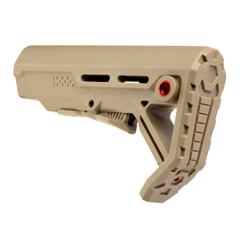 Double Bell M4 Viper Hold Polymer Stock / Schaft Desert Tan Bild 3