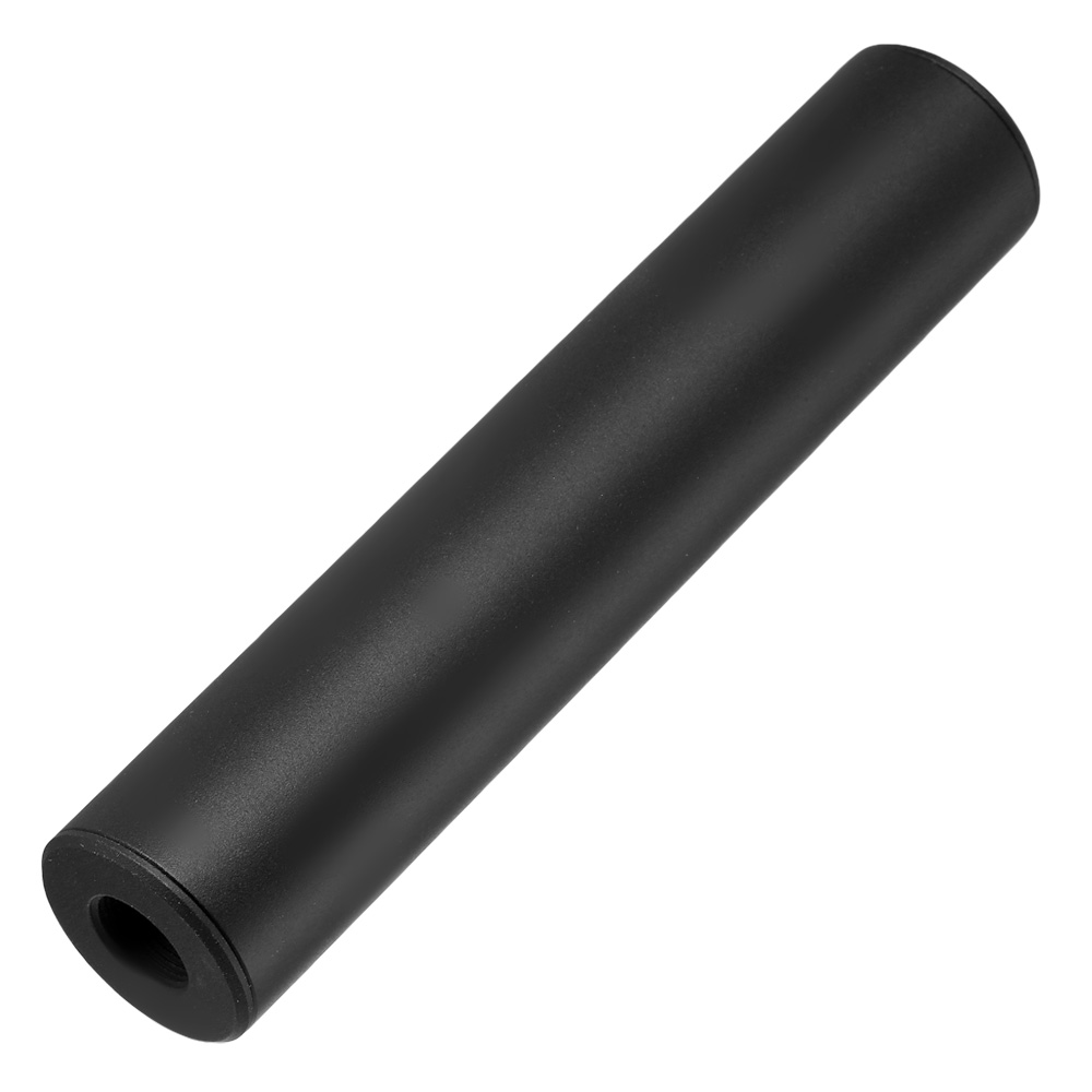 King Arms Light Weight Aluminium Silencer 150 x 30mm 14mm+ / 14mm- schwarz