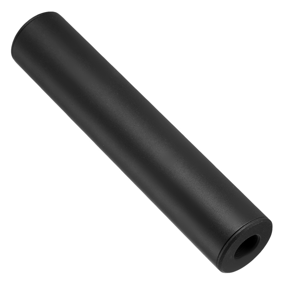 King Arms Light Weight Aluminium Silencer 150 x 30mm 14mm+ / 14mm- schwarz Bild 1