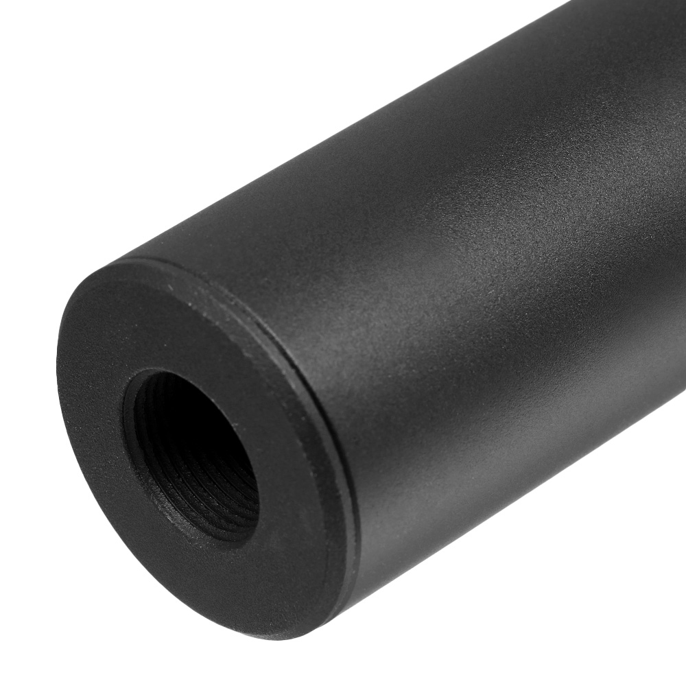 King Arms Light Weight Aluminium Silencer 150 x 30mm 14mm+ / 14mm- schwarz Bild 4