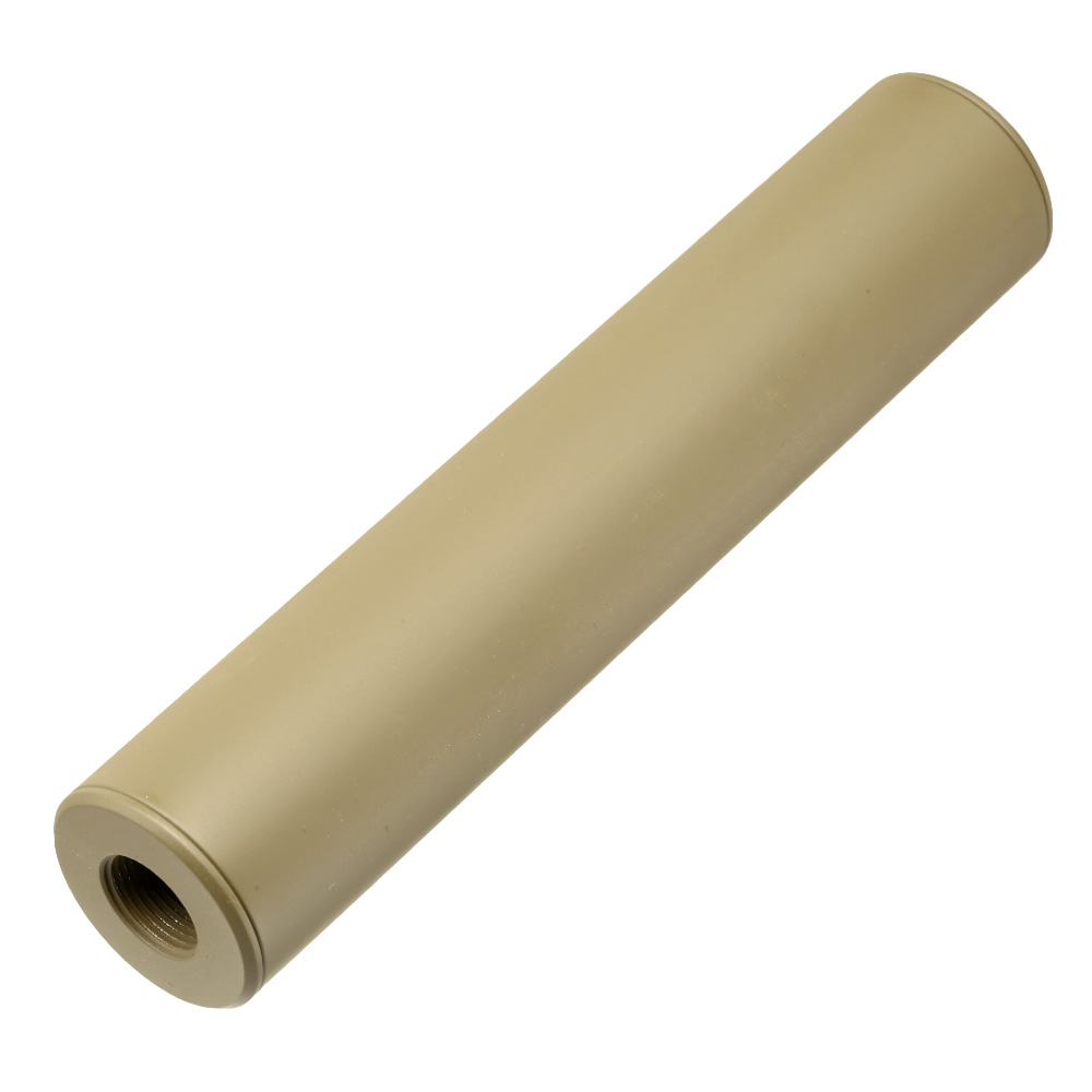 King Arms Light Weight Aluminium Silencer 150 x 30mm 14mm+ / 14mm- Dark Earth