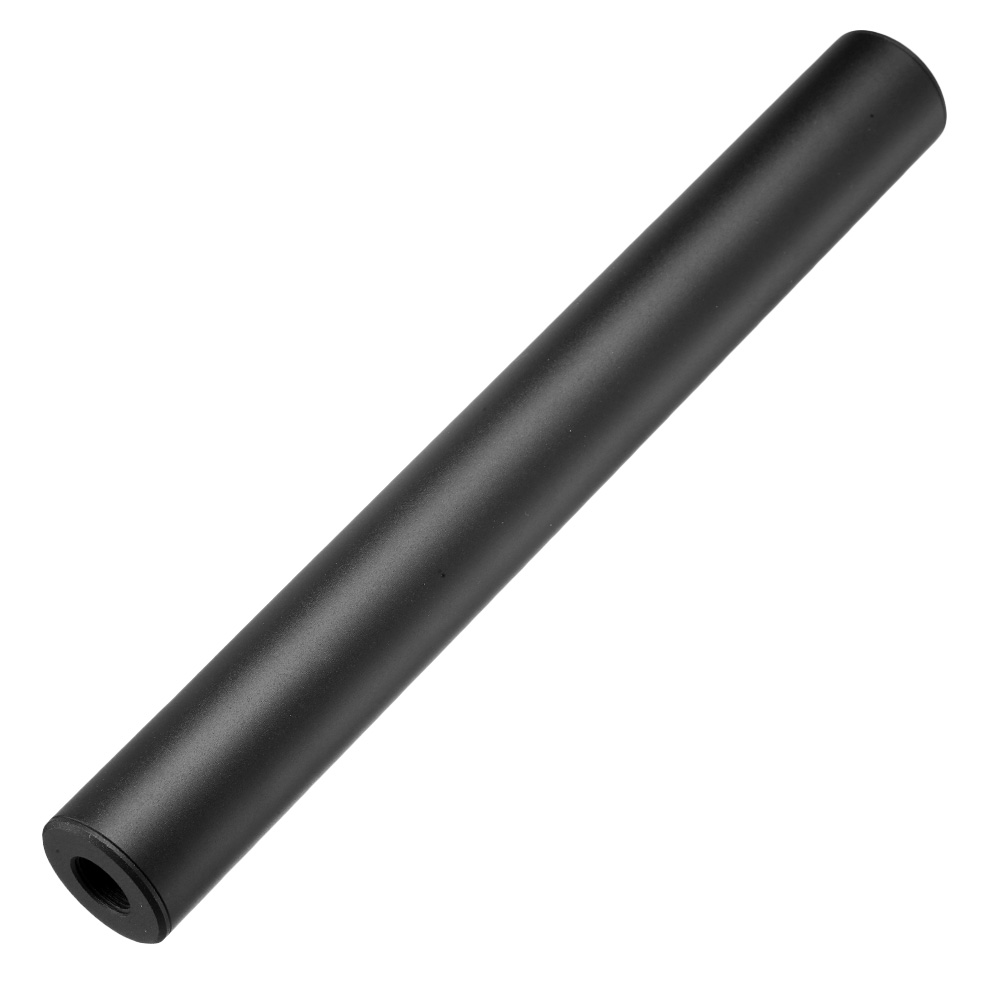 King Arms Light Weight Aluminium Silencer 250 x 30mm 14mm+ / 14mm- schwarz