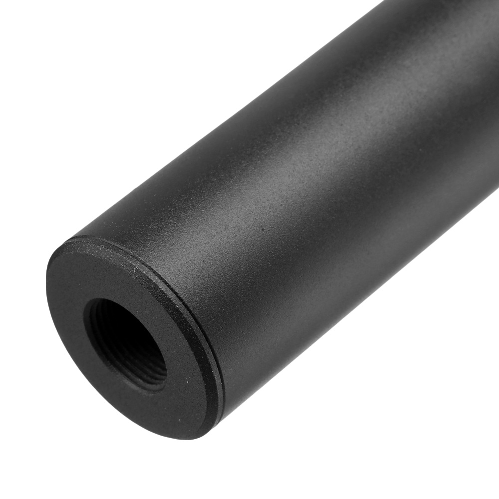 King Arms Light Weight Aluminium Silencer 250 x 30mm 14mm+ / 14mm- schwarz Bild 4