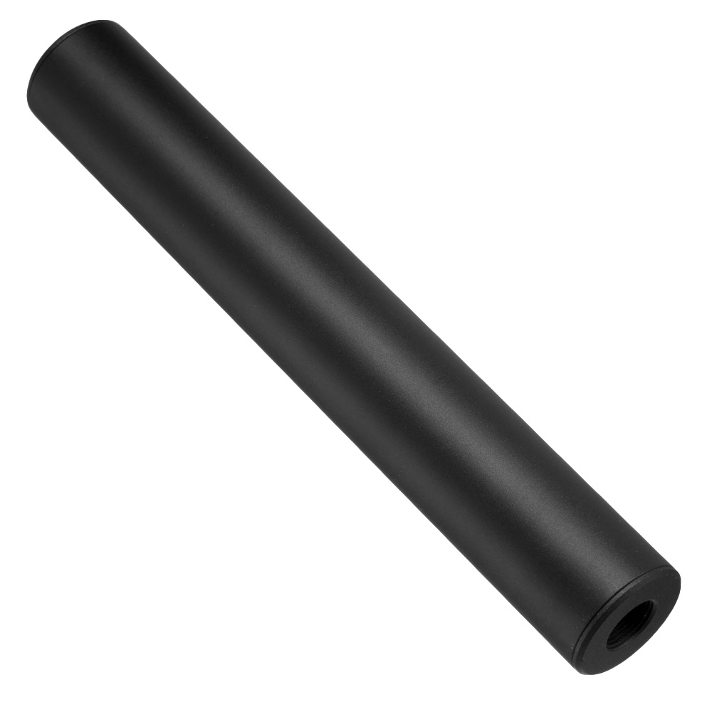 King Arms Light Weight Aluminium Silencer 200 x 30mm 14mm+ / 14mm- schwarz Bild 1