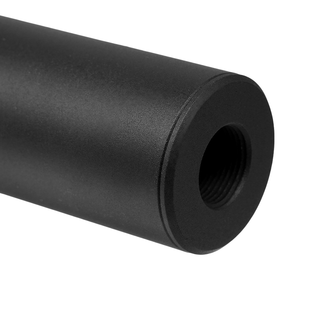 King Arms Light Weight Aluminium Silencer 200 x 30mm 14mm+ / 14mm- schwarz Bild 5