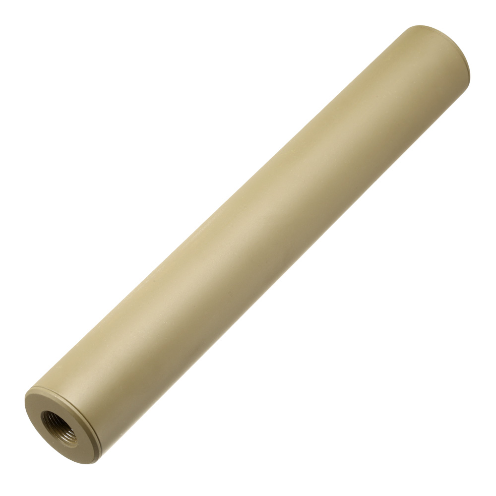 King Arms Light Weight Aluminium Silencer 200 x 30mm 14mm+ / 14mm- Dark Earth Bild 1