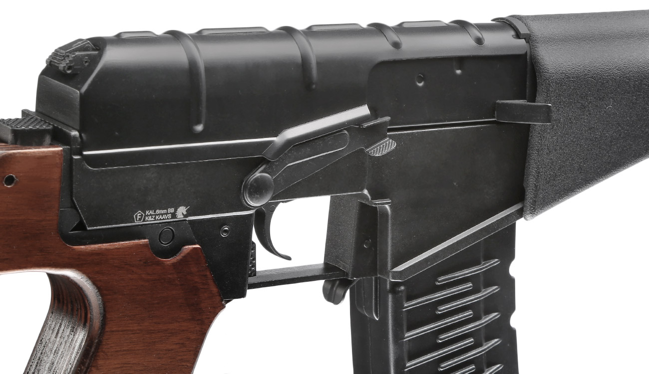 King Arms VSS Vintorez Vollmetall Echtholz S-AEG 6mm BB schwarz Bild 7