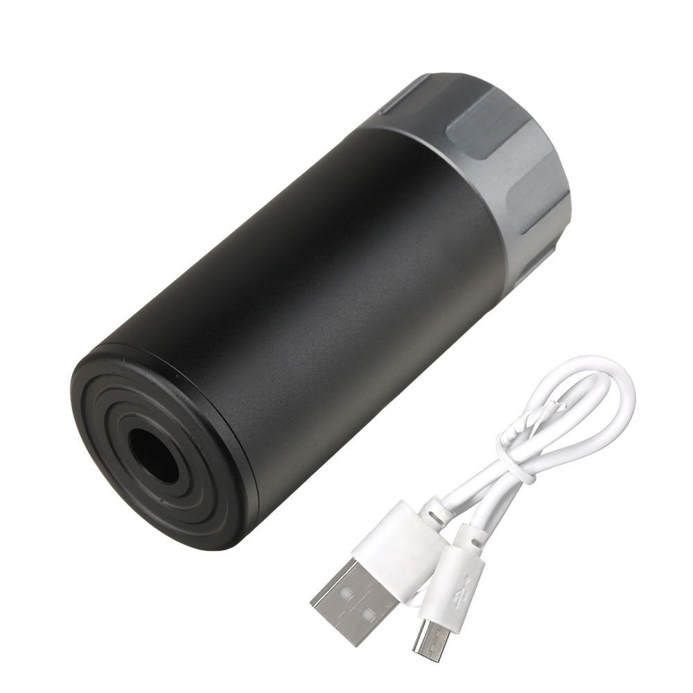 Nuprol Tracer Unit 88mm Silencer Aluminium Tracer Unit inkl. integriertem Akku 14mm- schwarz