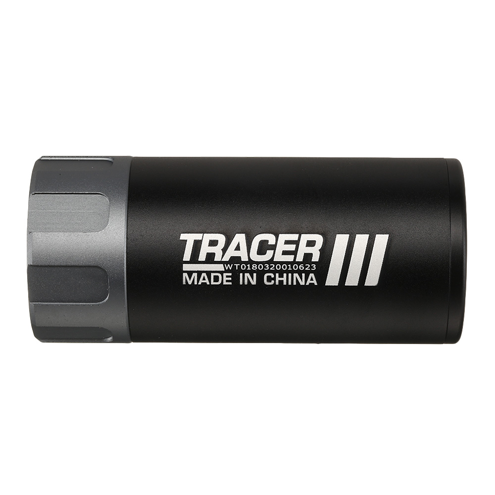 Nuprol Tracer Unit 88mm Silencer Aluminium Tracer Unit inkl. integriertem Akku 14mm- schwarz Bild 3