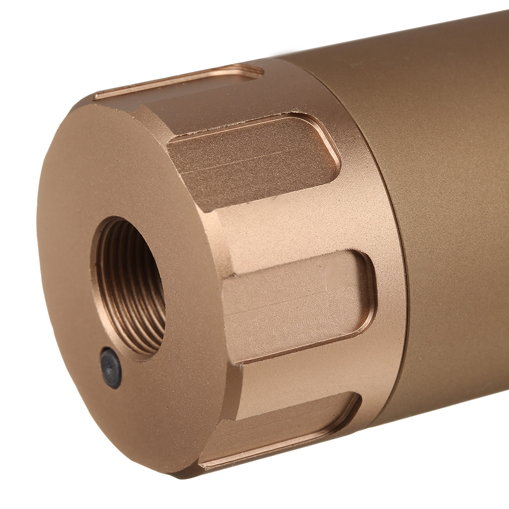 Nuprol Tracer Unit 132mm Silencer Aluminium Tracer Unit inkl. integriertem Akku 14mm- Tan Bild 5