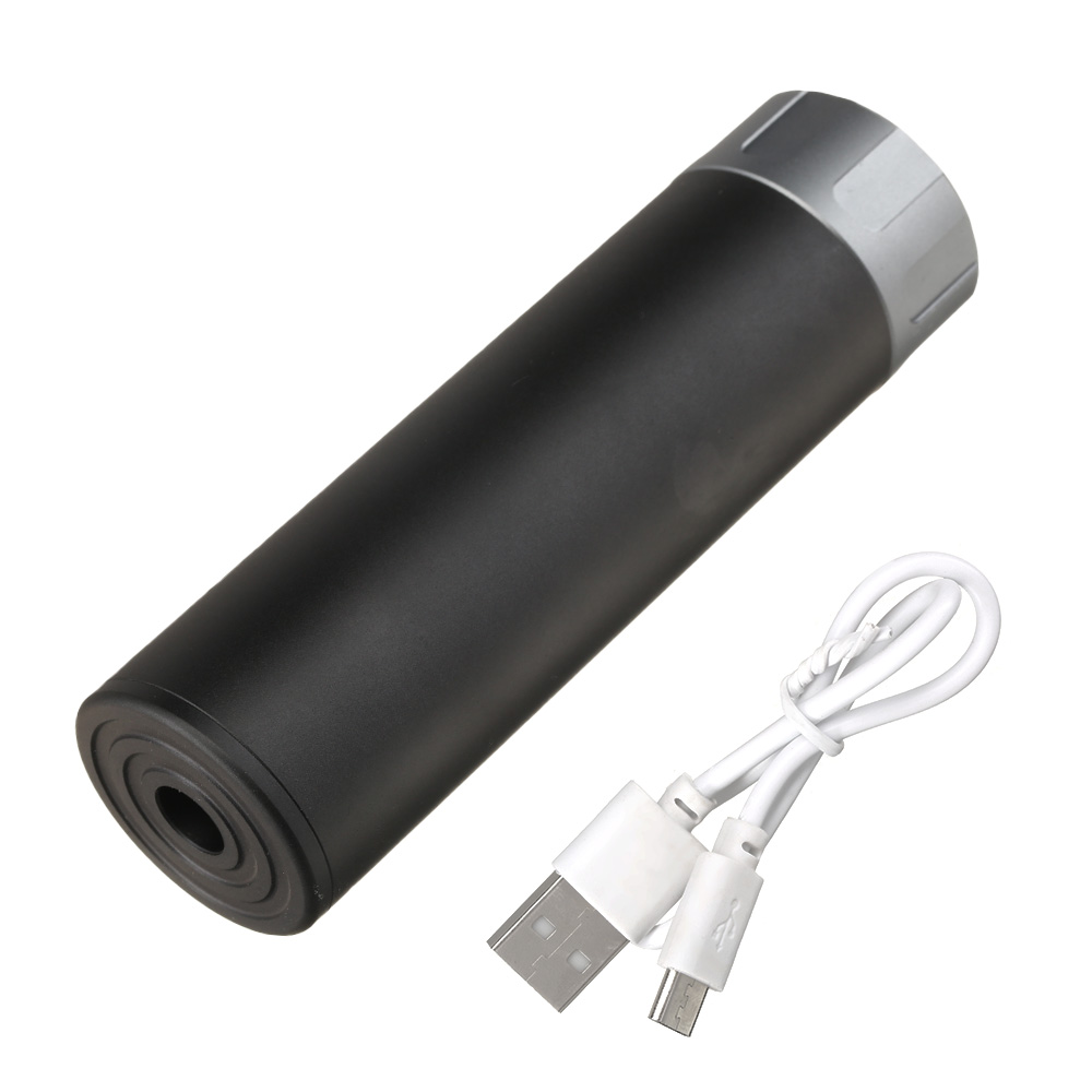 Nuprol Tracer Unit 132mm Silencer Aluminium Tracer Unit inkl. integriertem Akku 14mm- schwarz