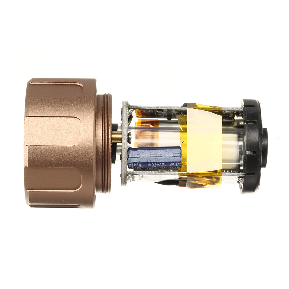 Nuprol Tracer Unit 158mm Silencer Aluminium Tracer Unit inkl. integriertem Akku 14mm- Tan Bild 7