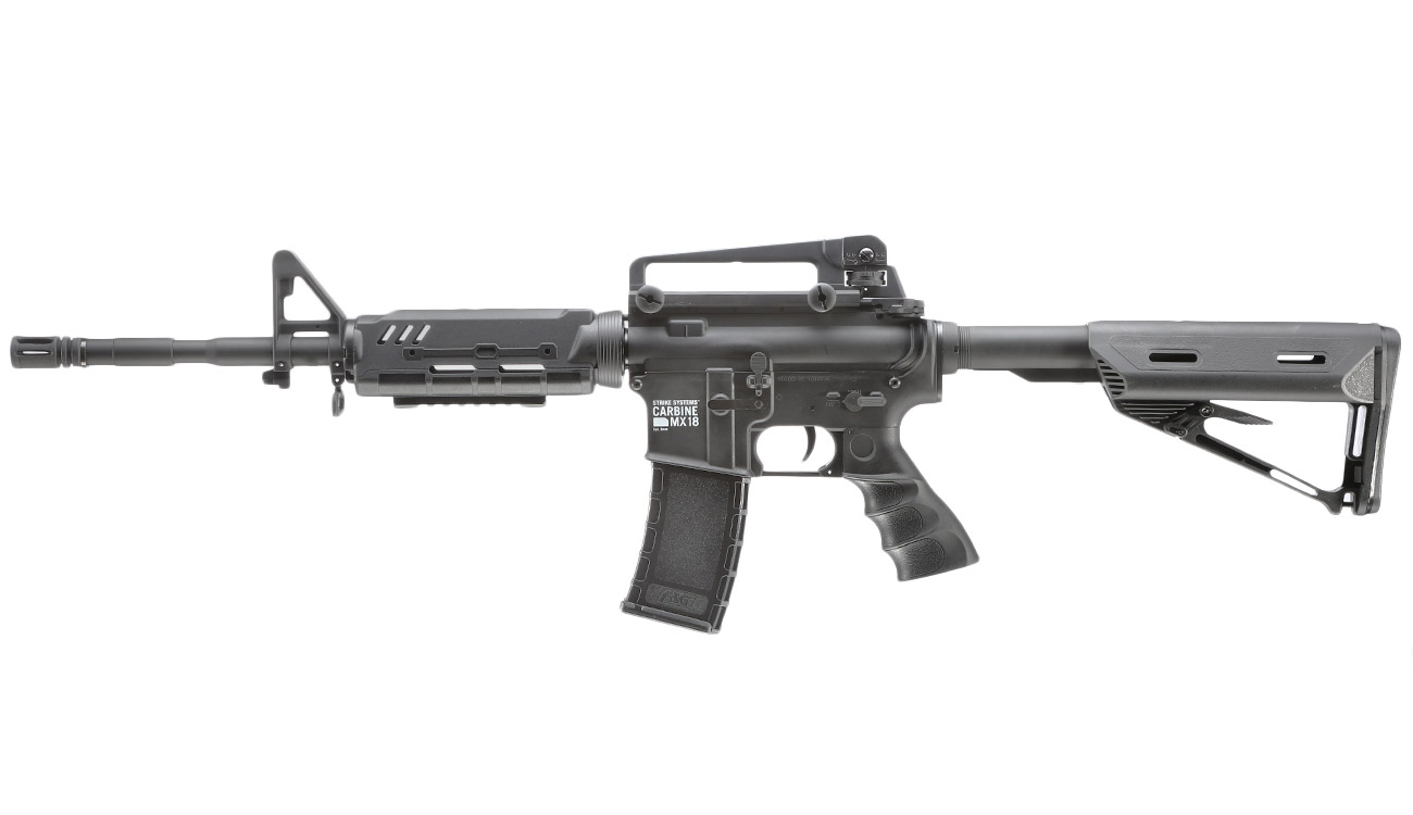 Versandrcklufer ASG Strike Systems MX18 Carbine Sportline Komplettset S-AEG 6mm BB schwarz Bild 1