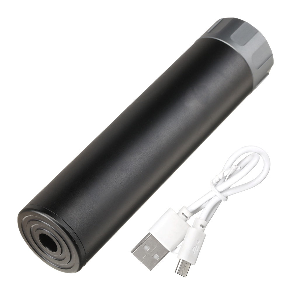 Nuprol Tracer Unit 158mm Silencer Aluminium Tracer Unit inkl. integriertem Akku 14mm- schwarz