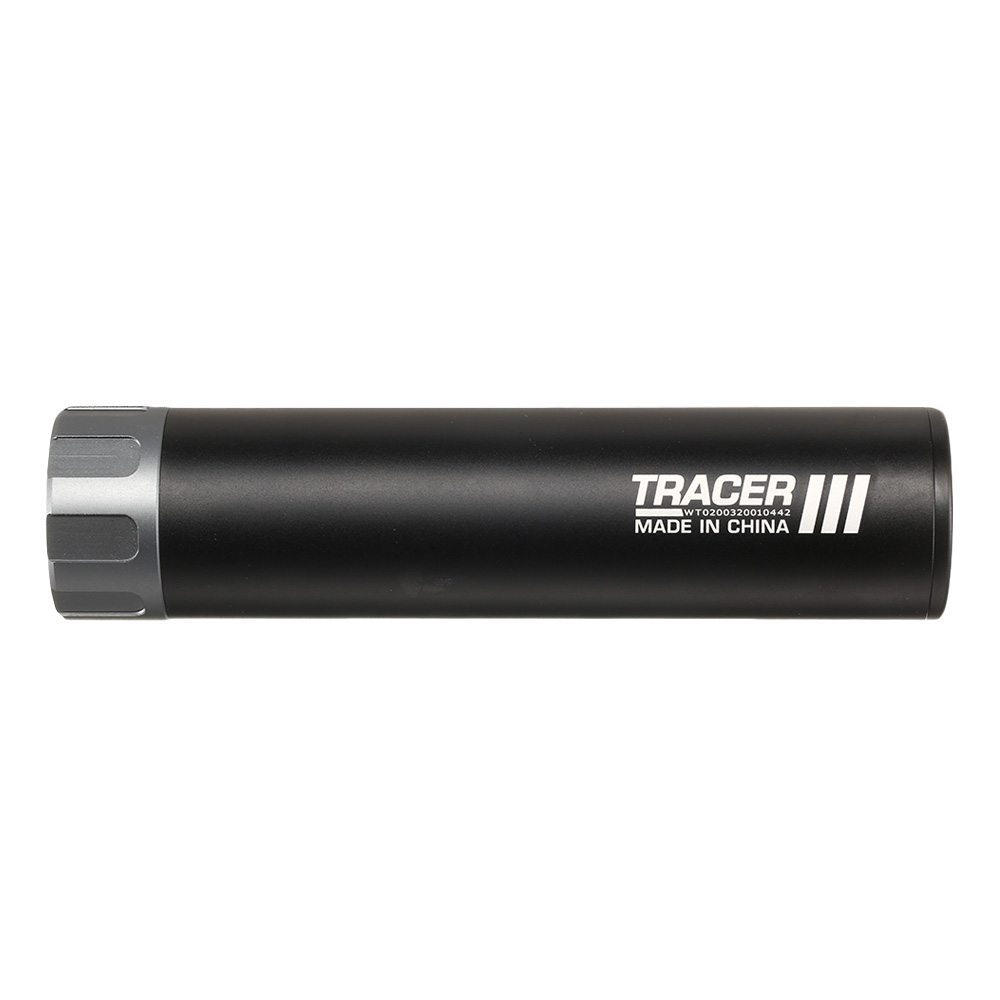 Nuprol Tracer Unit 158mm Silencer Aluminium Tracer Unit inkl. integriertem Akku 14mm- schwarz Bild 3
