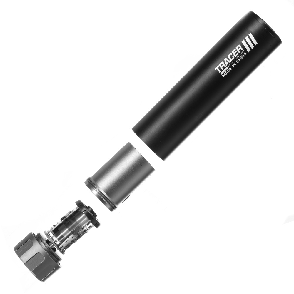 Nuprol Tracer Unit 158mm Silencer Aluminium Tracer Unit inkl. integriertem Akku 14mm- schwarz Bild 6