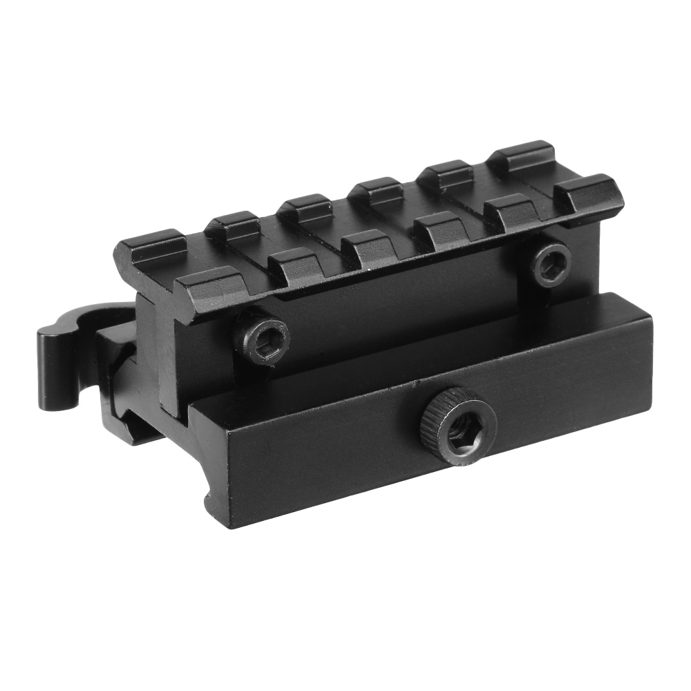 MET QD Scope-Riser 5 Slots / 60 mm mit Hhenverstellung f. 20 - 22 mm Schienen schwarz Bild 1