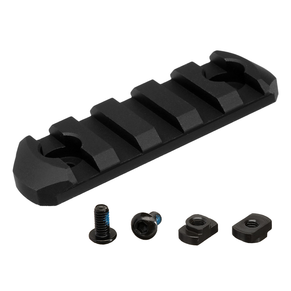 Action Army M-Lok 21mm Aluminium Schiene 5 Slot / 60mm schwarz