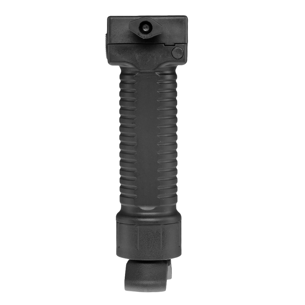 Double Bell Bipod Frontgriff mit integriertem Zweibein f. 20 - 22mm Schienen schwarz Bild 1