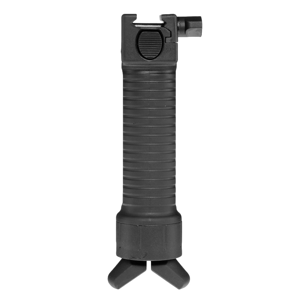 Double Bell Bipod Frontgriff mit integriertem Zweibein f. 20 - 22mm Schienen schwarz Bild 1