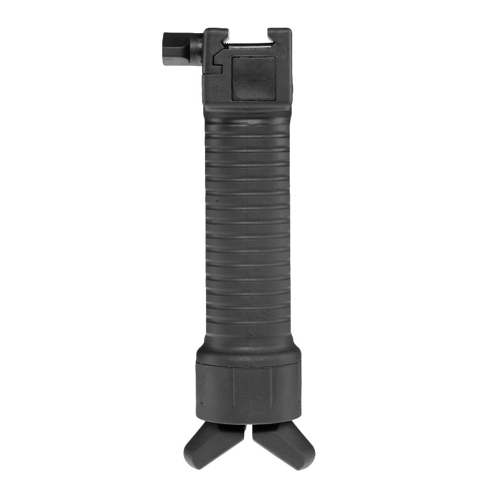 Double Bell Bipod Frontgriff mit integriertem Zweibein f. 20 - 22mm Schienen schwarz Bild 1
