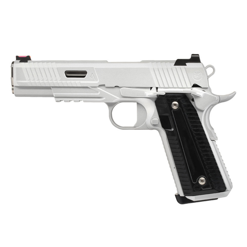 RWA Nighthawk Custom Agency Arms Agent 2 CNC-Vollmetall GBB 6mm BB Cerakote silber Bild 1