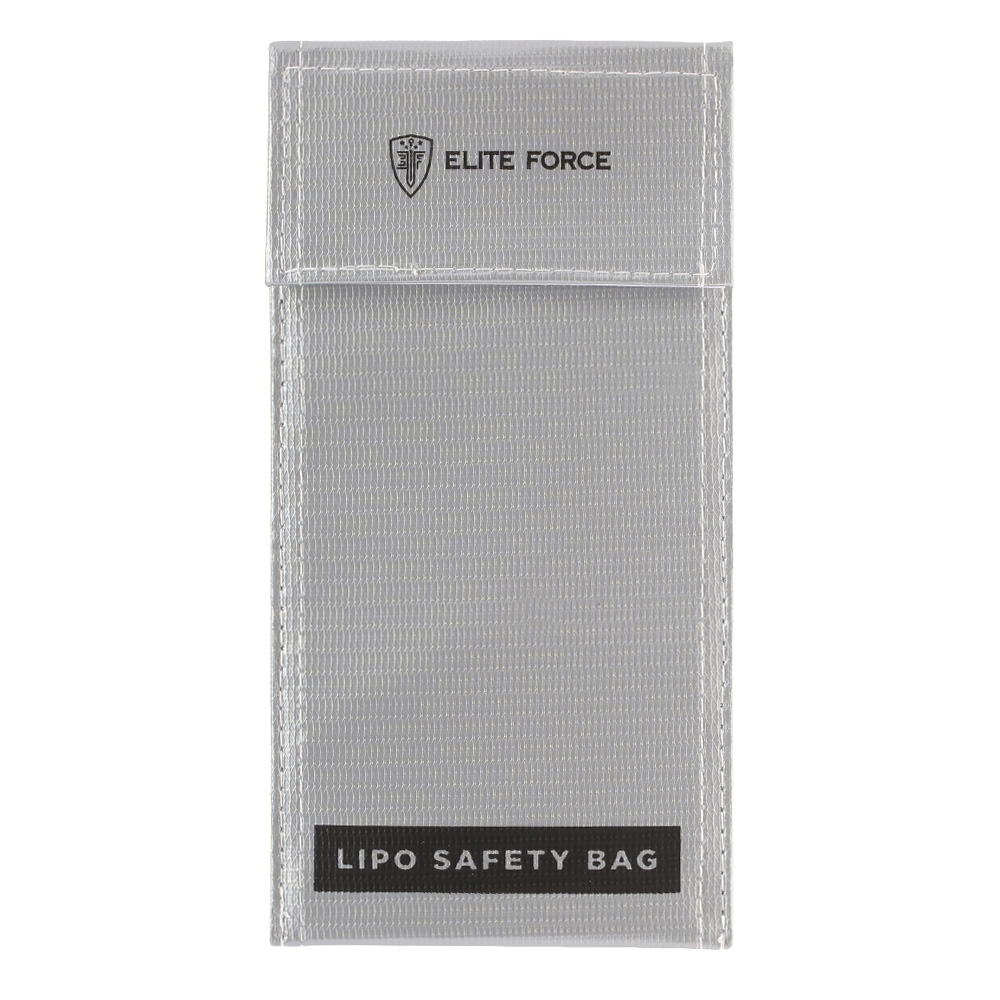 Elite Force LiPo Safety Bag 10,5 x 20 cm Feuerfeste Sicherheitstasche grau Bild 1