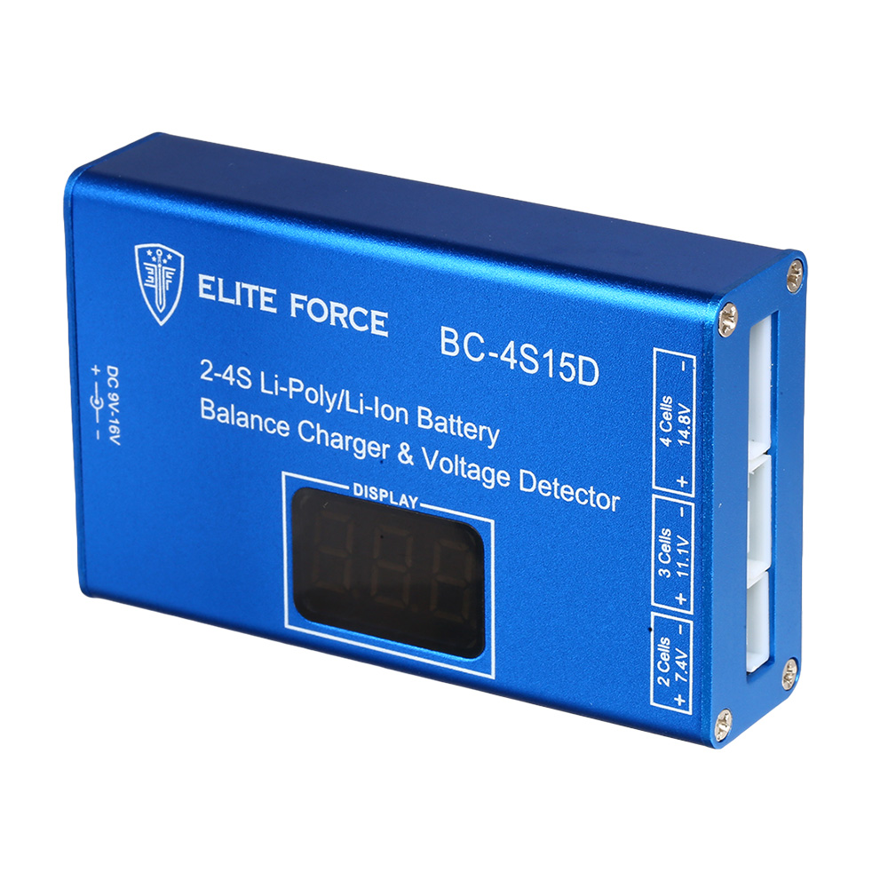 Elite Force Compact LiPo Charger Ladegert f. LiPo / Li-Ion 2-4 1,5A 25W 12V / 230V Bild 1