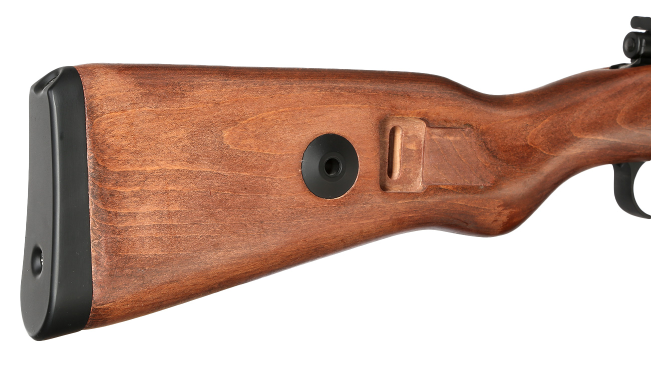 Double Bell Airsoft Karabiner 98K Bolt-Action Springer Gewehr mit Hlsenauswurf 6mm BB Echtholz-Version Bild 10