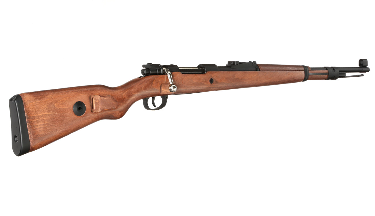 Double Bell Airsoft Karabiner 98K Bolt-Action Springer Gewehr mit Hlsenauswurf 6mm BB Echtholz-Version Bild 3