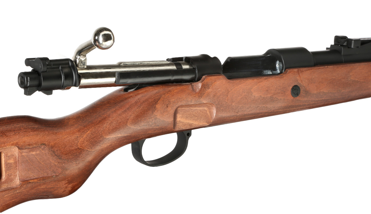 Double Bell Airsoft Karabiner 98K Bolt-Action Springer Gewehr mit Hlsenauswurf 6mm BB Echtholz-Version Bild 9