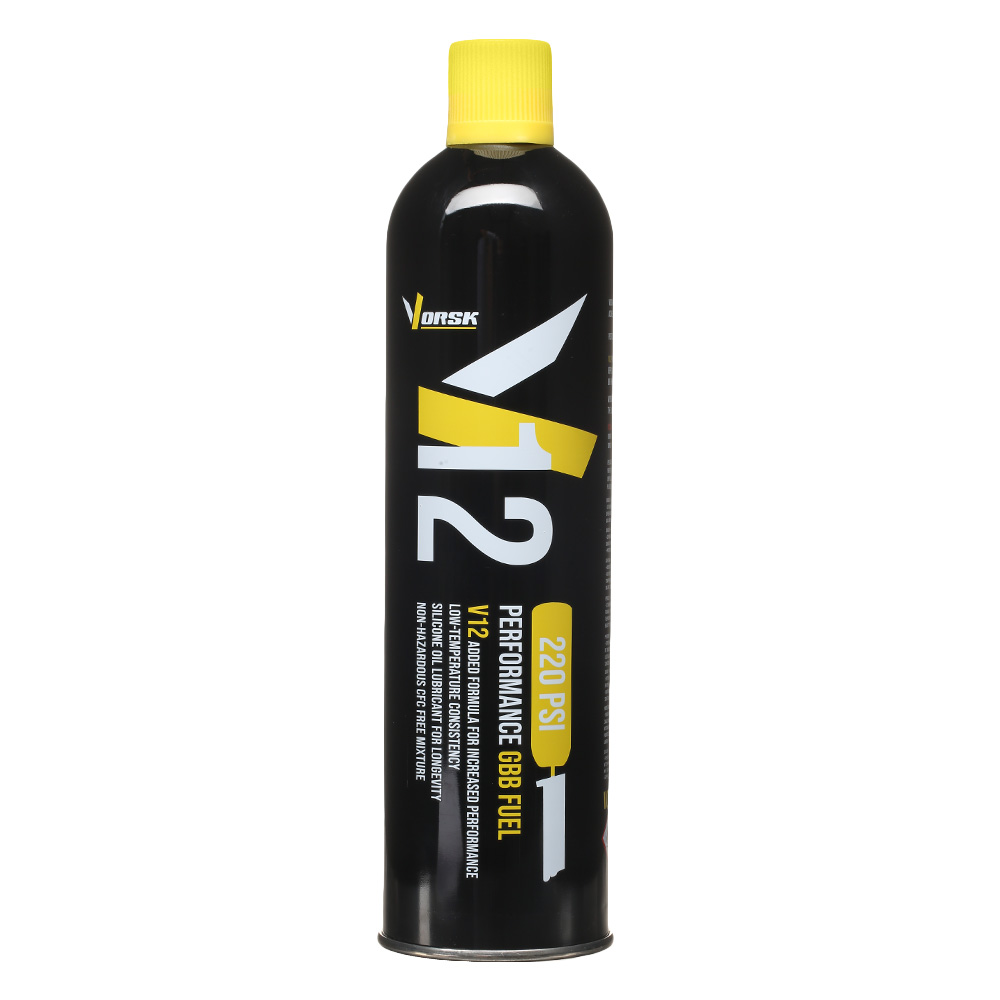 Vorsk V12 Peak Performance Premium GBB Fuel Airsoft Gas 420ml