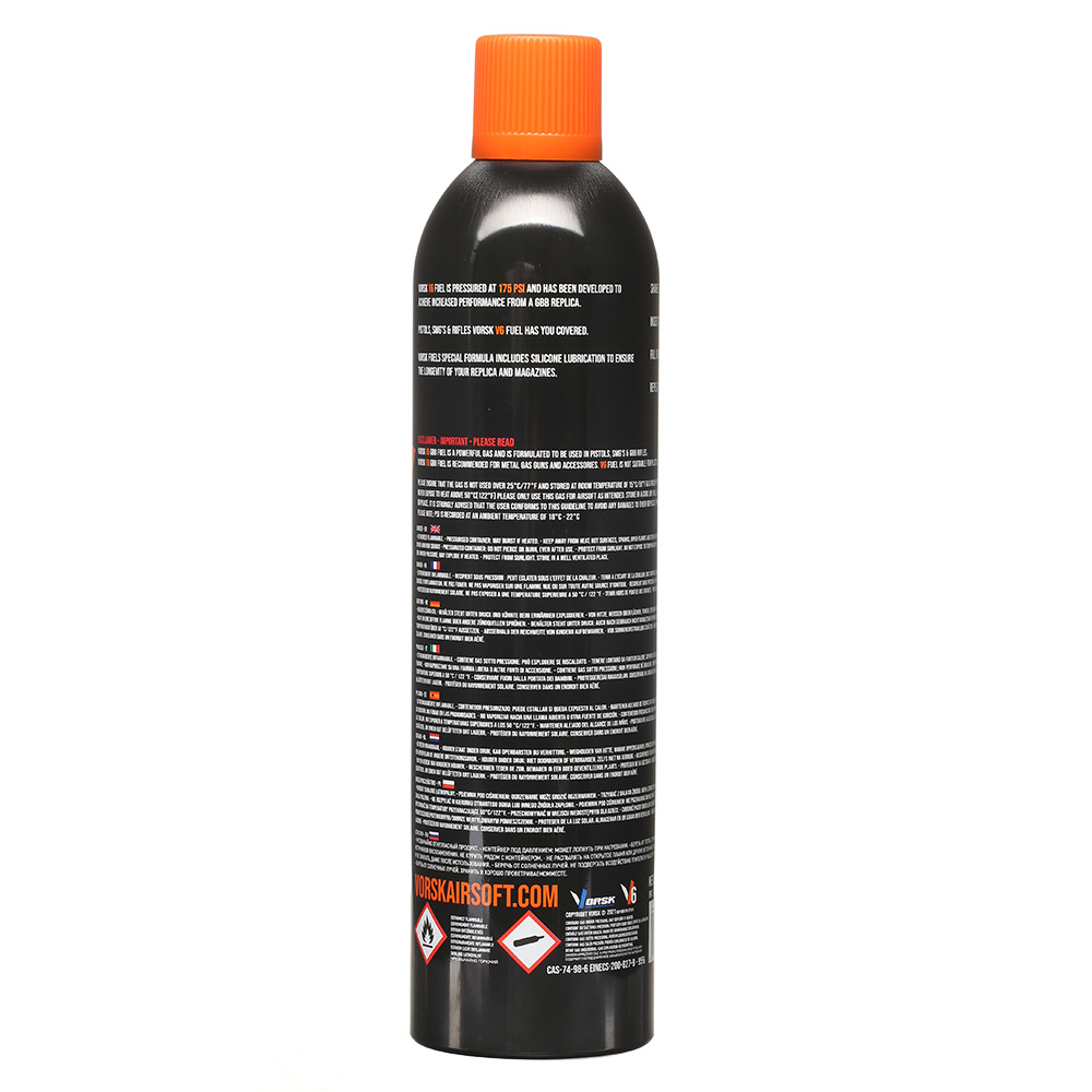 Vorsk V6 Standard Performance Premium GBB Fuel Airsoft Gas 420ml Bild 2