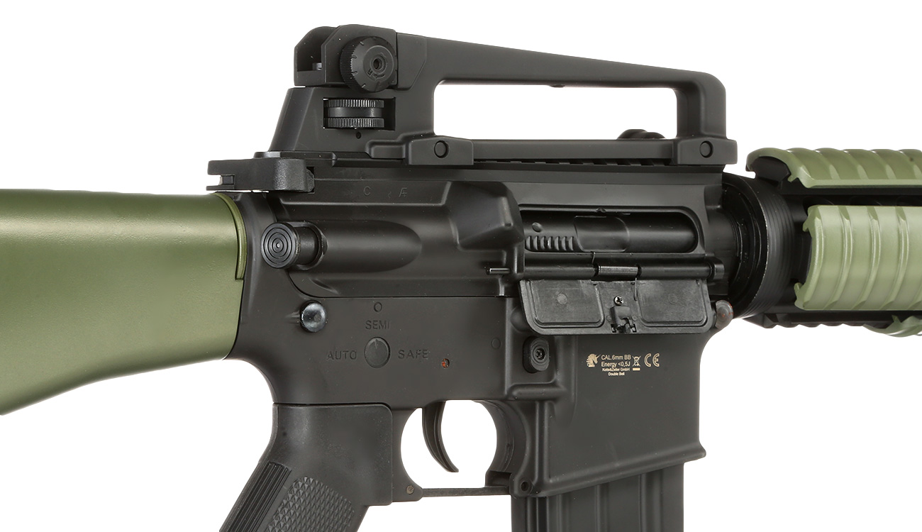 Versandrückläufer Double Bell M4A1 RIS Rifle Super Sportline AEG 6mm BB schwarz / oliv Bild 7