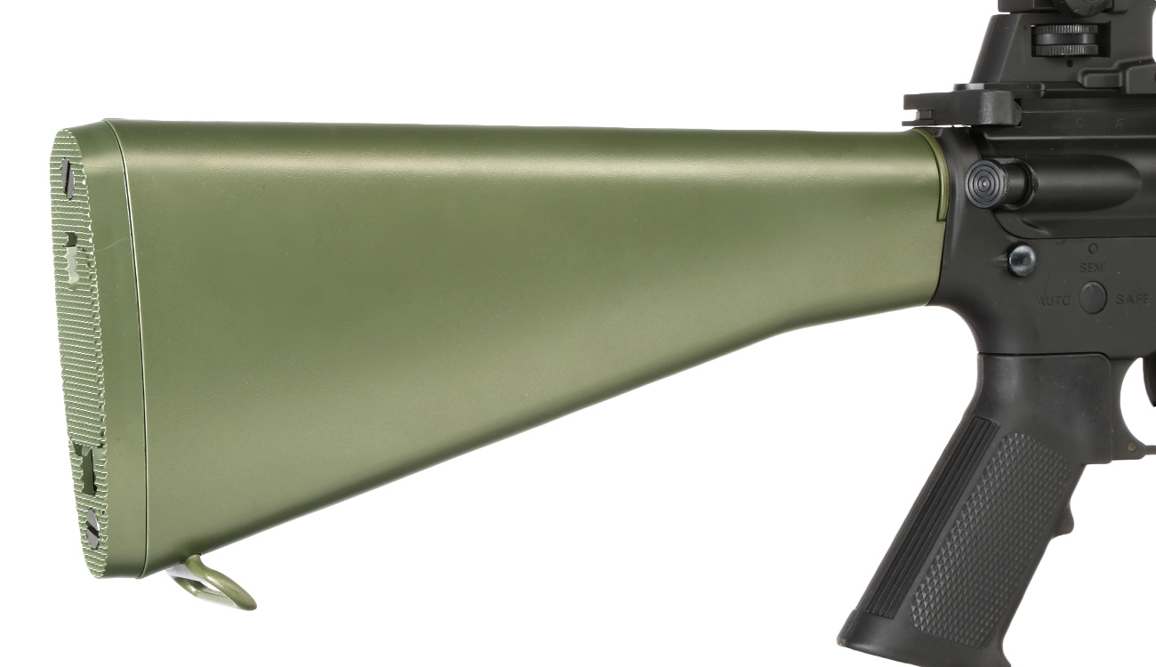 Versandrückläufer Double Bell M4A1 RIS Rifle Super Sportline AEG 6mm BB schwarz / oliv Bild 1