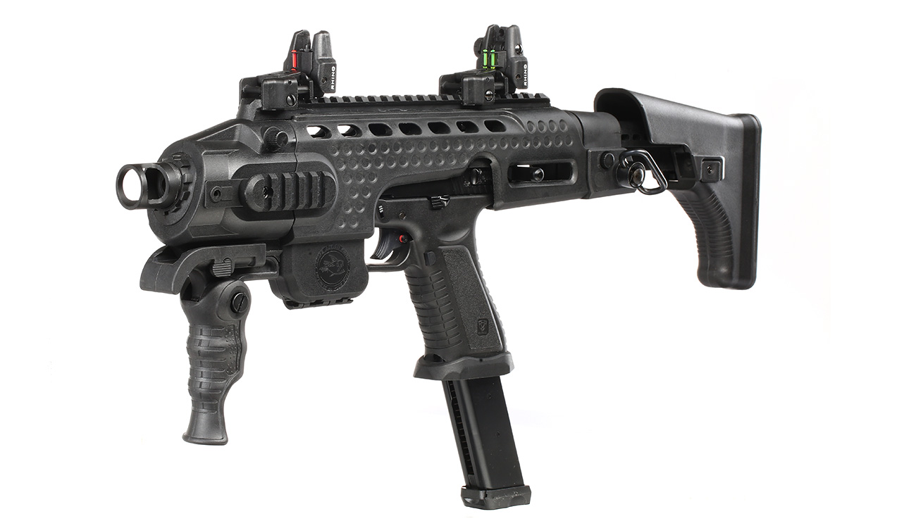 APS Black Hornet Plus Caribe Carbine Complete Pistol Kit CO2 BlowBack 6mm BB schwarz