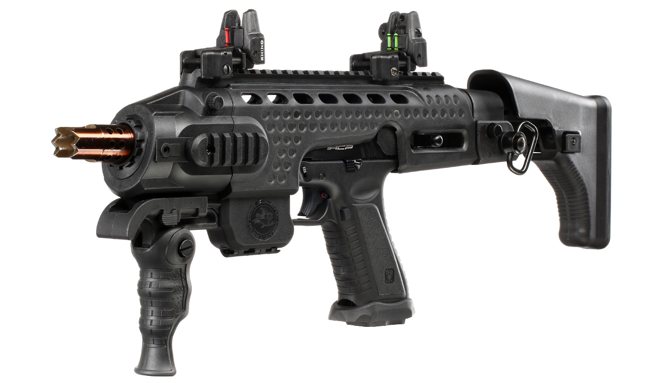 APS Caribe Carbine Complete Pistol Kit CO2 BlowBack 6mm BB schwarz