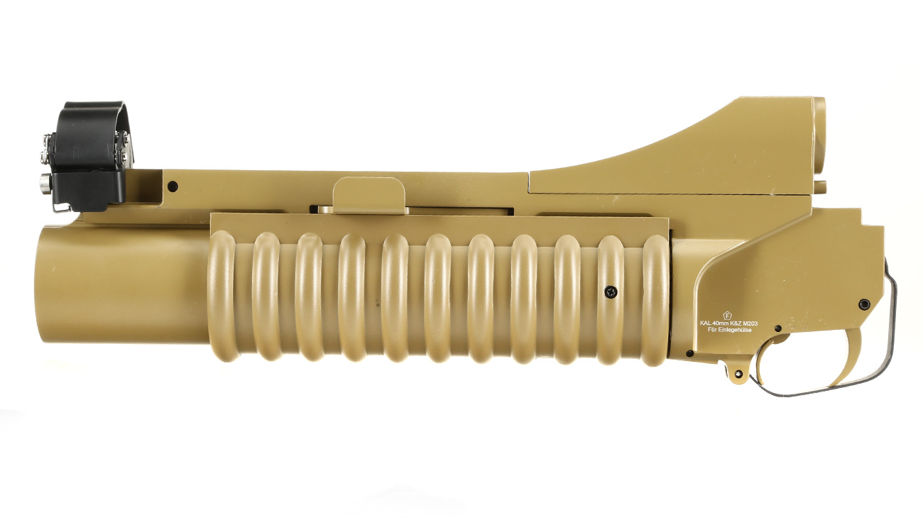 Double Bell M203 40mm Granatwerfer Vollmetall (3in1) Desert Tan - Short Version Bild 1