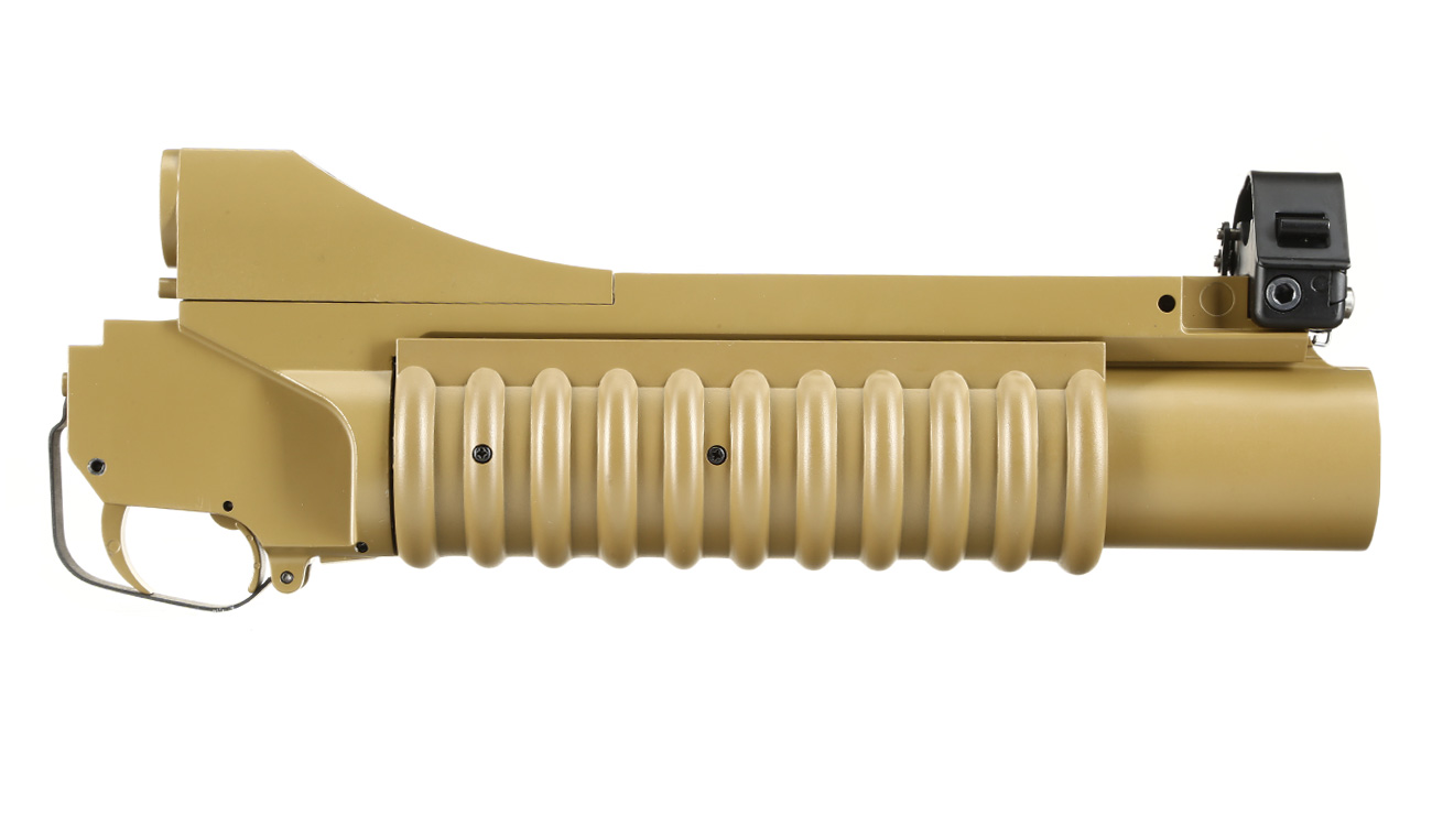 Double Bell M203 40mm Granatwerfer Vollmetall (3in1) Desert Tan - Short Version Bild 2