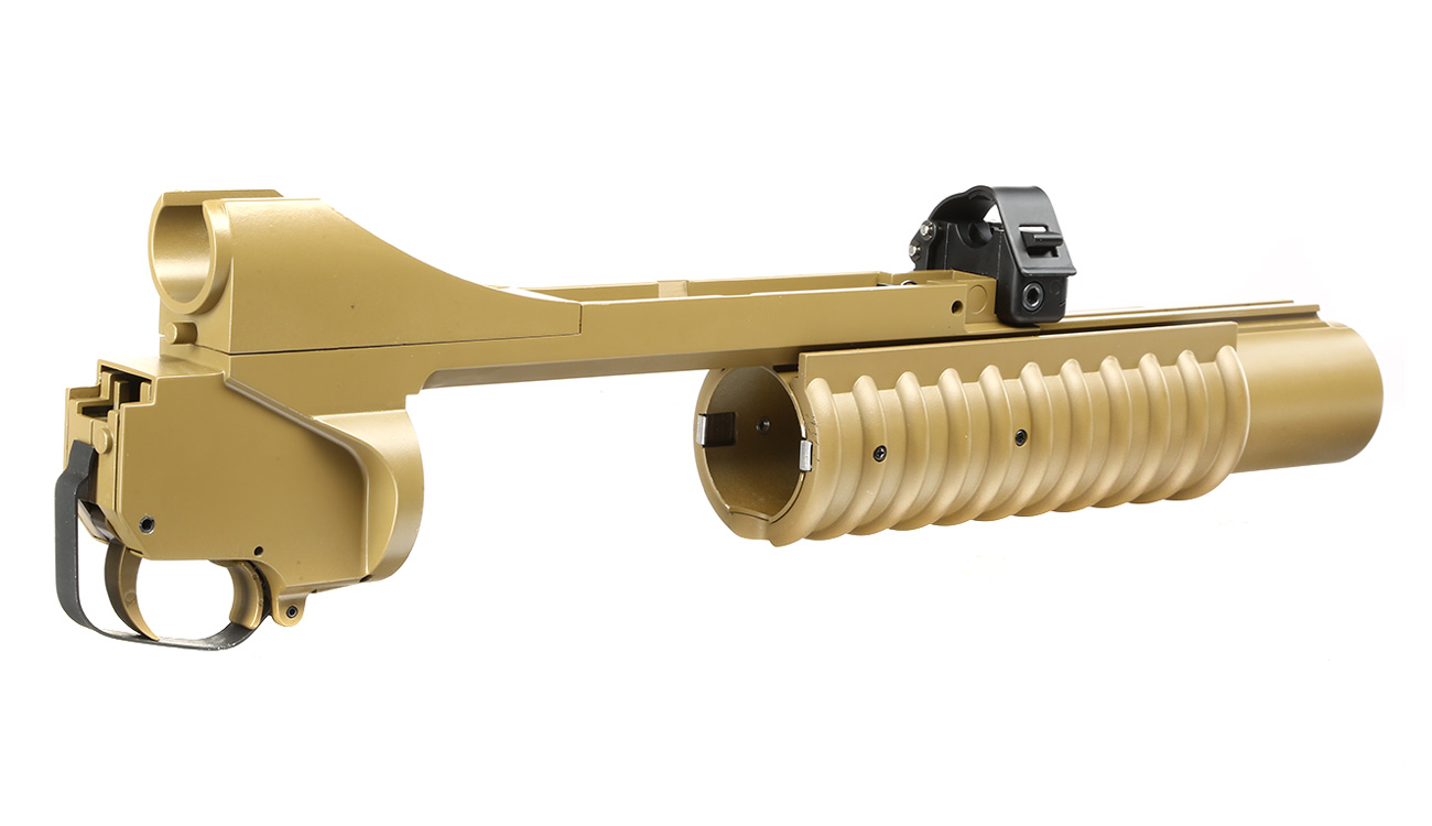 Double Bell M203 40mm Granatwerfer Vollmetall (3in1) Desert Tan - Short Version Bild 4