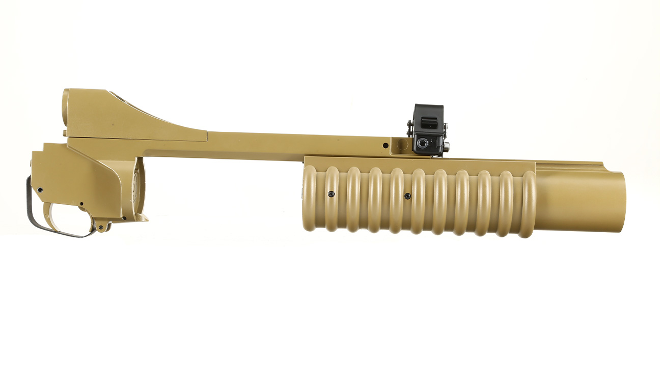Double Bell M203 40mm Granatwerfer Vollmetall (3in1) Desert Tan - Short Version Bild 6