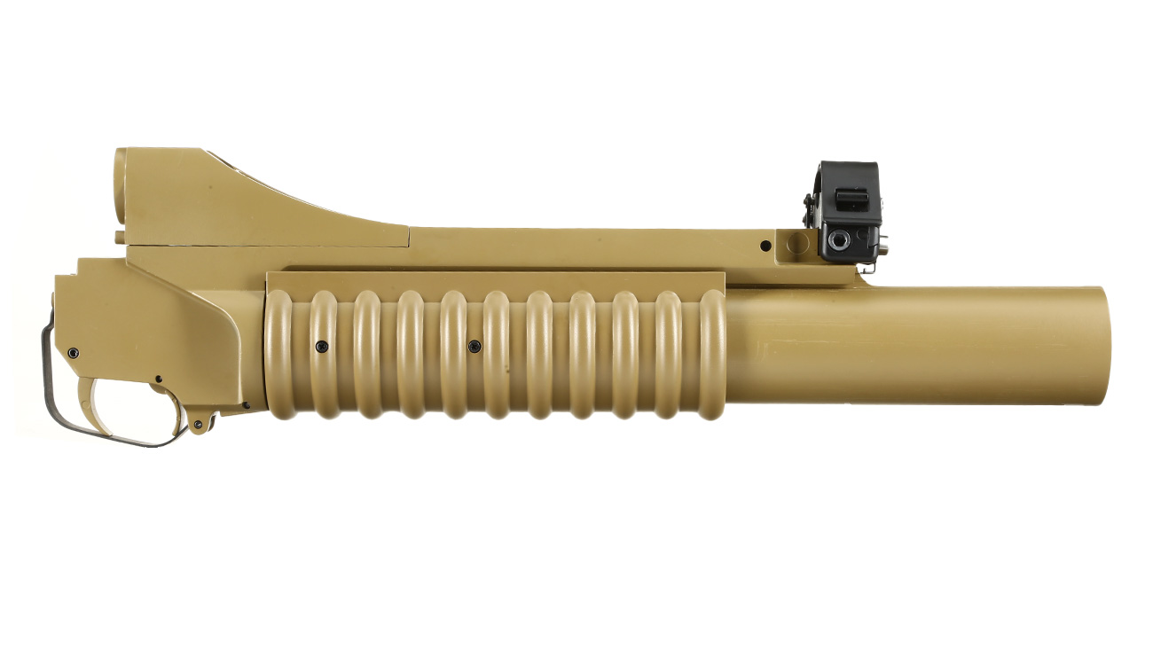 Double Bell M203 40mm Granatwerfer Vollmetall (3in1) Desert Tan - Long Version Bild 2