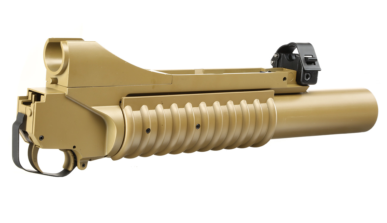 Double Bell M203 40mm Granatwerfer Vollmetall (3in1) Desert Tan - Long Version Bild 3