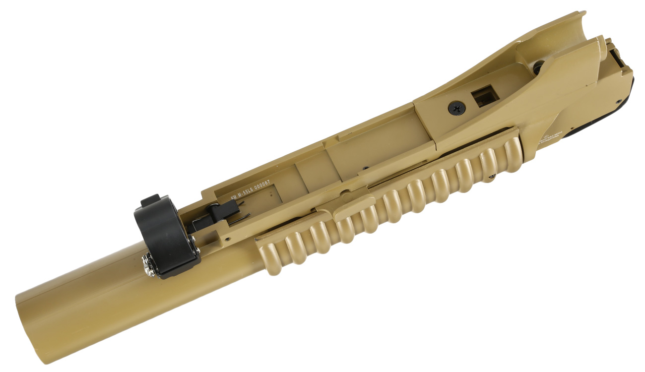 Double Bell M203 40mm Granatwerfer Vollmetall (3in1) Desert Tan - Long Version Bild 7