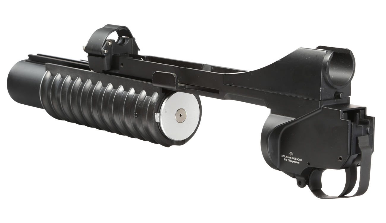 Double Bell M203 40mm Granatwerfer Vollmetall (3in1) schwarz - Short Version Bild 11