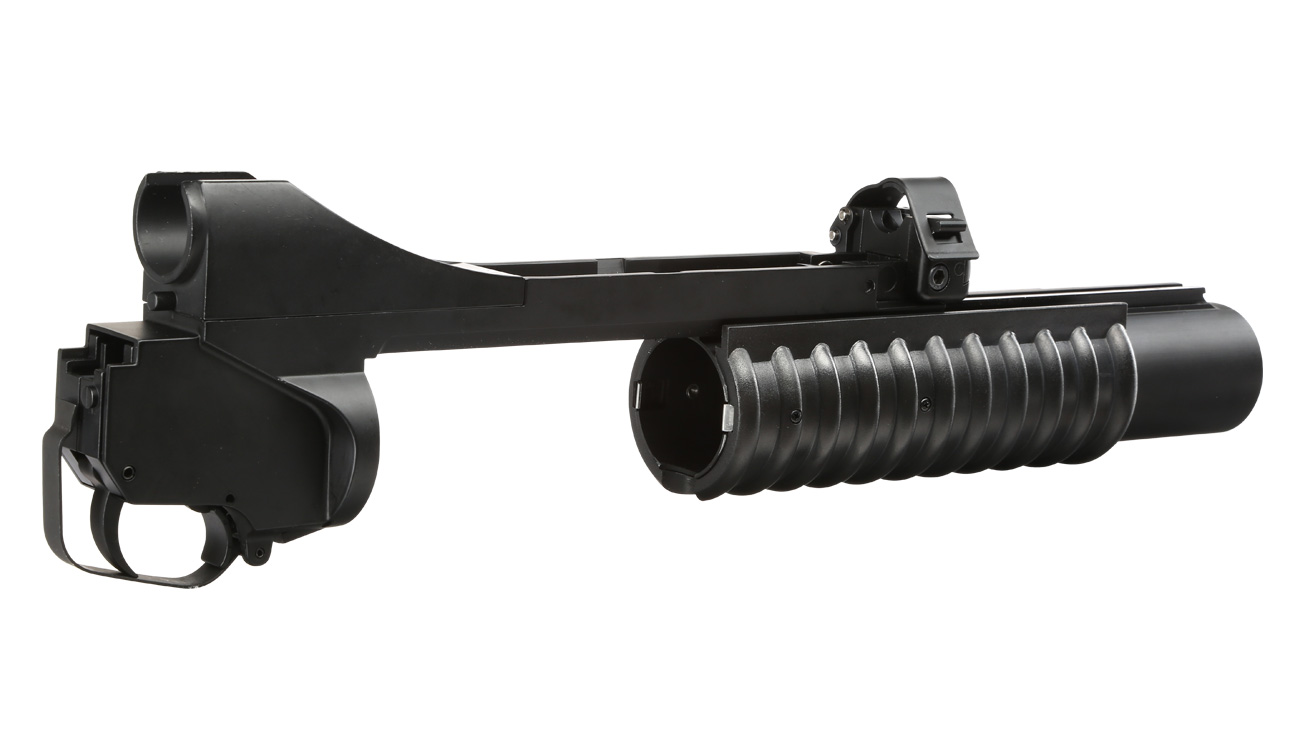 Versandrcklufer Double Bell M203 40mm Granatwerfer Vollmetall (3in1) schwarz - Short Version Bild 4