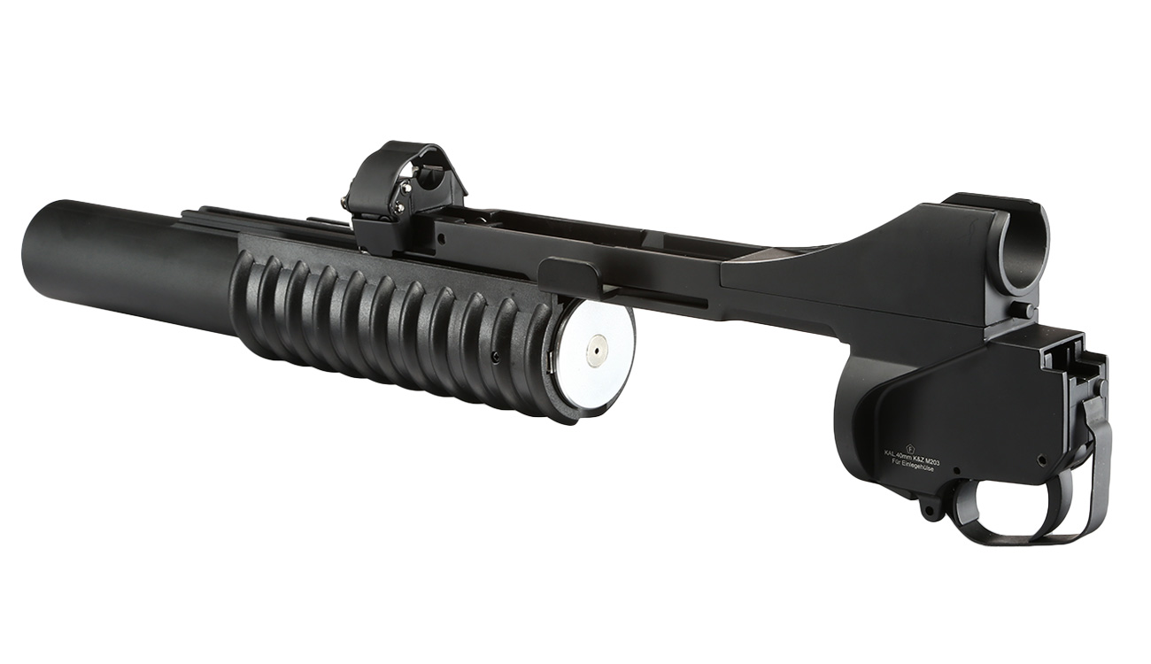 Double Bell M203 40mm Granatwerfer Vollmetall (3in1) schwarz - Long Version Bild 11